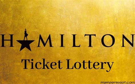 hamilton digital lottery|enter lottery for hamilton tickets.